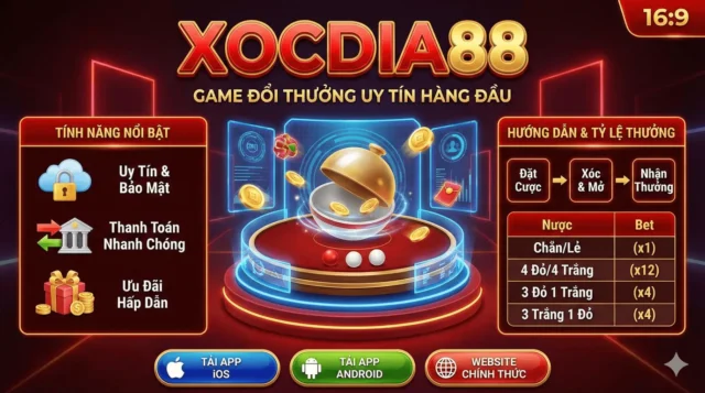 Game bài đổi thưởng Xocdia88